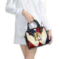 Jacques De Molay Shoulder Handbag Crusader Knight Retro Virtues Seven Precepts