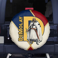 Jacques De Molay Spare Tire Cover Crusader Knight Retro Virtues Seven Precepts