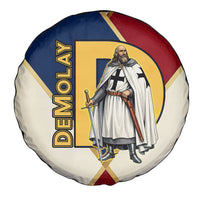 Jacques De Molay Spare Tire Cover Crusader Knight Retro Virtues Seven Precepts