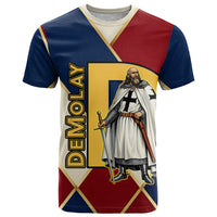 Jacques De Molay T Shirt Crusader Knight Retro Virtues Seven Precepts