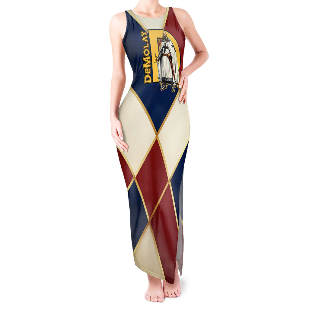 Jacques De Molay Tank Maxi Dress Crusader Knight Retro Virtues Seven Precepts