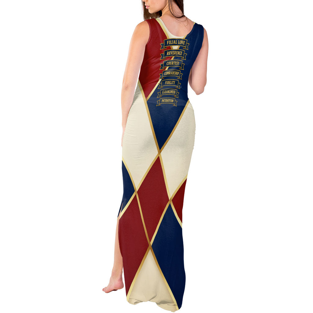 Jacques De Molay Tank Maxi Dress Crusader Knight Retro Virtues Seven Precepts