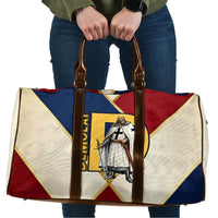 Jacques De Molay Travel Bag Crusader Knight Retro Virtues Seven Precepts