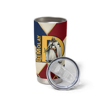 Jacques De Molay Tumbler Cup Crusader Knight Retro Virtues Seven Precepts