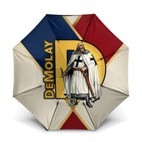 Jacques De Molay Umbrella Crusader Knight Retro Virtues Seven Precepts