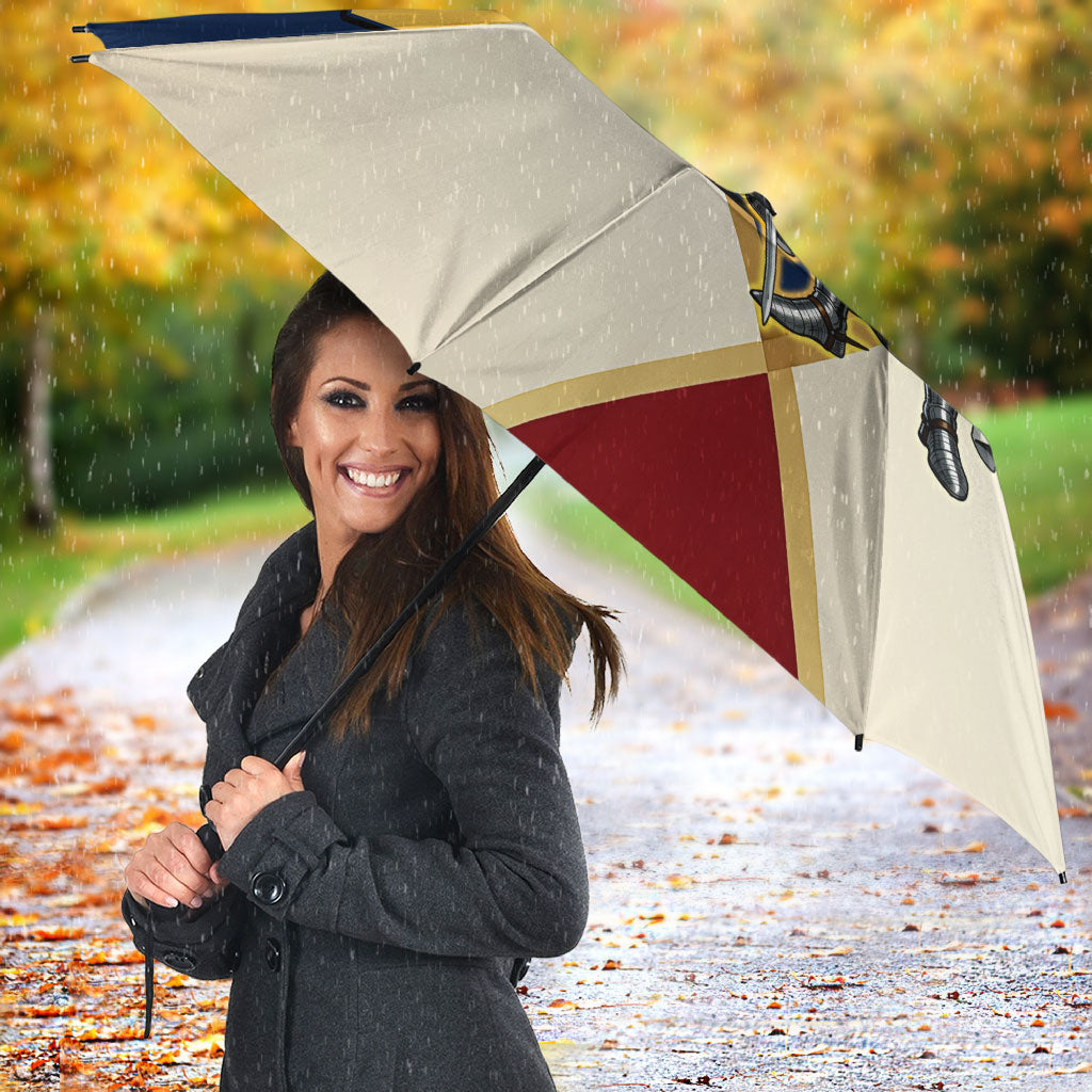 Jacques De Molay Umbrella Crusader Knight Retro Virtues Seven Precepts