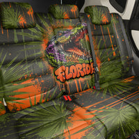 Florida Alligator Airboat Back Car Seat Cover Everglade Swamp Life Graffiti Splatter Artwork