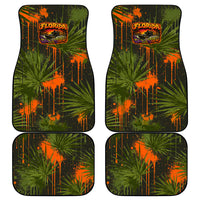 Florida Alligator Airboat Car Mats Everglade Swamp Life Graffiti Splatter Artwork