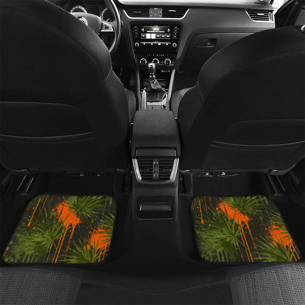 Florida Alligator Airboat Car Mats Everglade Swamp Life Graffiti Splatter Artwork