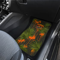 Florida Alligator Airboat Car Mats Everglade Swamp Life Graffiti Splatter Artwork