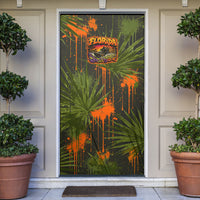 Florida Alligator Airboat Door Cover Everglade Swamp Life Graffiti Splatter Artwork
