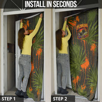Florida Alligator Airboat Door Cover Everglade Swamp Life Graffiti Splatter Artwork