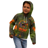 Florida Alligator Airboat Kid Hoodie Everglade Swamp Life Graffiti Splatter Artwork