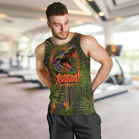 Florida Alligator Airboat Men Tank Top Everglade Swamp Life Graffiti Splatter Artwork