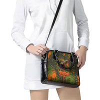 Florida Alligator Airboat Shoulder Handbag Everglade Swamp Life Graffiti Splatter Artwork