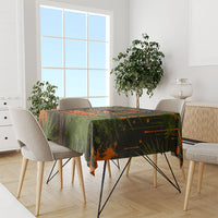 Florida Alligator Airboat Tablecloth Everglade Swamp Life Graffiti Splatter Artwork