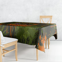 Florida Alligator Airboat Tablecloth Everglade Swamp Life Graffiti Splatter Artwork