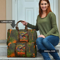 Florida Alligator Airboat Travel Bag Everglade Swamp Life Graffiti Splatter Artwork