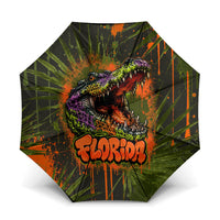 Florida Alligator Airboat Umbrella Everglade Swamp Life Graffiti Splatter Artwork