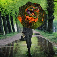 Florida Alligator Airboat Umbrella Everglade Swamp Life Graffiti Splatter Artwork