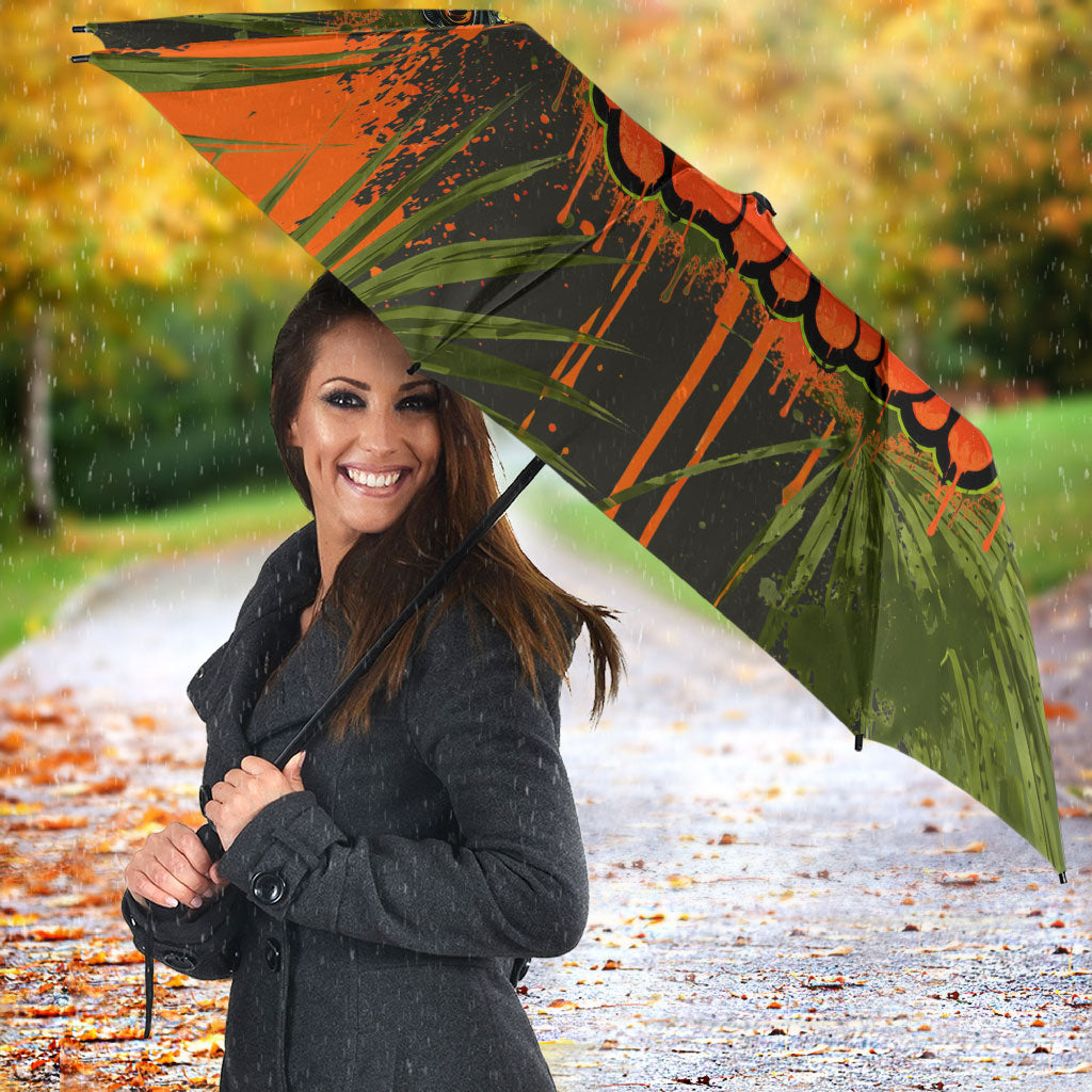 Florida Alligator Airboat Umbrella Everglade Swamp Life Graffiti Splatter Artwork