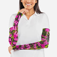 Nevada Battle Born The Silver State 777 Arm Sleeves Vibrant Lime Pink Splatter Punk Rock Bull Skull Art