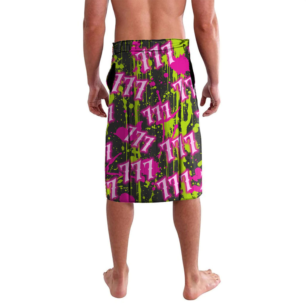 Nevada Battle Born The Silver State 777 Lavalava Vibrant Lime Pink Splatter Punk Rock Bull Skull Art