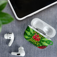 Let's Get Juicy Waterwasted Watermelon AirPods Case Funny Cartoon Summer Fruit Party Art