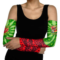 Let's Get Juicy Waterwasted Watermelon Arm Sleeves Funny Cartoon Summer Fruit Party Art