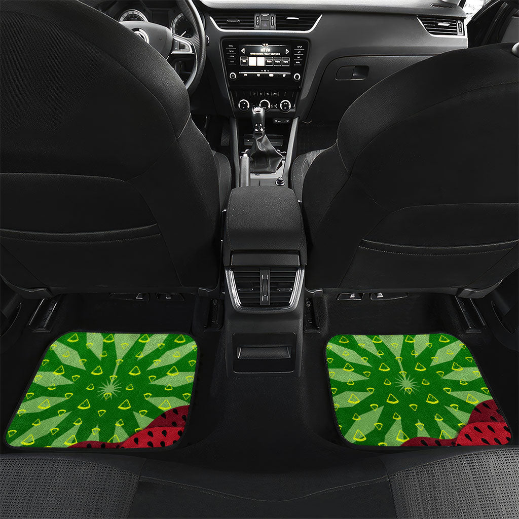 Let's Get Juicy Waterwasted Watermelon Car Mats Funny Cartoon Summer Fruit Party Art
