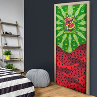 Let's Get Juicy Waterwasted Watermelon Door Cover Funny Cartoon Summer Fruit Party Art