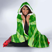 Let's Get Juicy Waterwasted Watermelon Hooded Blanket Funny Cartoon Summer Fruit Party Art