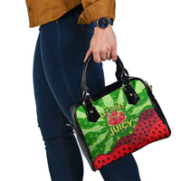 Let's Get Juicy Waterwasted Watermelon Shoulder Handbag Funny Cartoon Summer Fruit Party Art