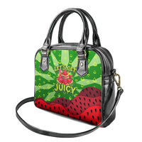 Let's Get Juicy Waterwasted Watermelon Shoulder Handbag Funny Cartoon Summer Fruit Party Art
