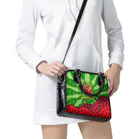 Let's Get Juicy Waterwasted Watermelon Shoulder Handbag Funny Cartoon Summer Fruit Party Art