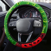 Let's Get Juicy Waterwasted Watermelon Steering Wheel Cover Funny Cartoon Summer Fruit Party Art