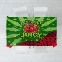 Let's Get Juicy Waterwasted Watermelon Tablecloth Funny Cartoon Summer Fruit Party Art