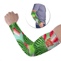 Summer Vibes Watermelon Arm Sleeves Drinks And Fruit - Vibrant Watercolor Style - Tropical Vacation Art