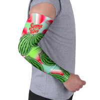 Summer Vibes Watermelon Arm Sleeves Drinks And Fruit - Vibrant Watercolor Style - Tropical Vacation Art