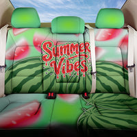 Summer Vibes Watermelon Back Car Seat Cover Drinks And Fruit - Vibrant Watercolor Style - Tropical Vacation Art