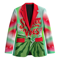 Summer Vibes Watermelon Blazer Drinks And Fruit - Vibrant Watercolor Style - Tropical Vacation Art