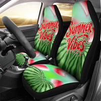Summer Vibes Watermelon Car Seat Cover Drinks And Fruit - Vibrant Watercolor Style - Tropical Vacation Art