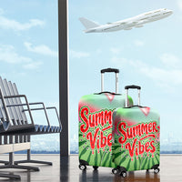 Summer Vibes Watermelon Luggage Cover Drinks And Fruit - Vibrant Watercolor Style - Tropical Vacation Art