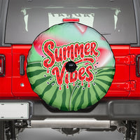 Summer Vibes Watermelon Spare Tire Cover Drinks And Fruit - Vibrant Watercolor Style - Tropical Vacation Art