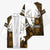 Custom Deer Hunting Skull Kimono with Antlers Graphic on Autumn Leaf Camo Background - Wonder Print Shop