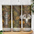 Custom Deer Hunting Skull Skinny Tumbler with Antlers Graphic on Autumn Leaf Camo Background - Wonder Print Shop