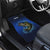Custom Jumping Bass Fishing Car Mats with Water Splash and Lightning Background - Wonder Print Shop