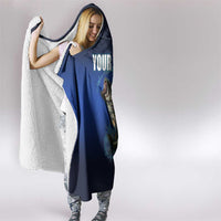 Custom Jumping Bass Fishing Hooded Blanket with Water Splash and Lightning Background - Wonder Print Shop