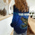 Custom Jumping Bass Fishing Women Casual Shirt with Water Splash and Lightning Background - Wonder Print Shop