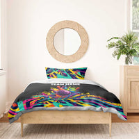 Colorful Bowling Ball and Pins Graphic Bedding Set Custom with Paint Splash - Wonder Print Shop